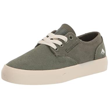 Imagem de Emerica Tênis de skate infantil unissex The Romero Laced, Fadiga, 10 Big Kid