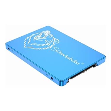 Imagem de Somnambulist SSD 120GB SATA III 6GB/S Interno Disco sólido 2,5”7mm 3D NAND Chip Up To 520 Mb/s (Azul Urso-120GB)