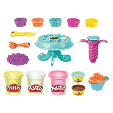 Imagem de Massa De Modelar - Conjunto Play-Doh - Cupcakes Coloridos -  Hasbro