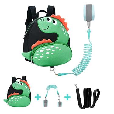 Imagem de Mochila infantil com arnês de segurança, Verde, 1 Count (Pack of 1), Bonito