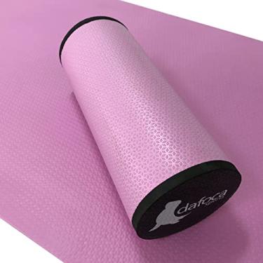 Imagem de Rolo Massagem 45cm Foam Roller Liberação Miofascial Soltura Yoga DF1065 Rosa Dafoca