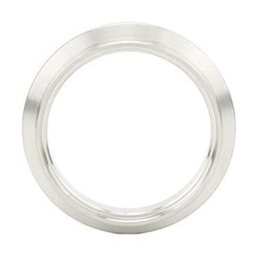 Imagem de Conexão do Flange de Escape Flange de Saída Válvula de Escape de Aço Inoxidável de 44 Mm Substituição Circular Prata para o Lado de Saída Tial MV-R Flange de Saída Válvula de Escape
