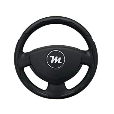Imagem de Capa Protetora Para Volante Miollo Preta com Detalhe Amarelo