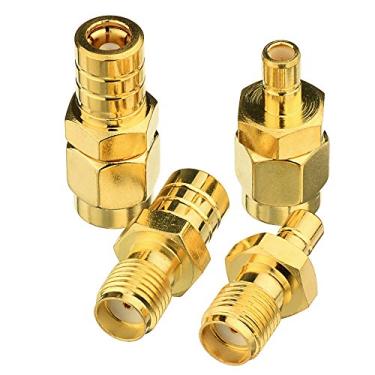 Imagem de Kit de adaptador de antena SMB para SMA de 8 madeira, 4 peças para antena de rádio satélite Sirius XM DAB + antena de rádio