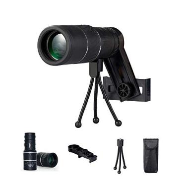 Imagem de 16X52 Zoom Monocular Telescope Potente HD Lente Óptica Alta Ampliação À Prova D 'Água para Viagem na Praia Observação de Pássaros Acampamento Caminhada