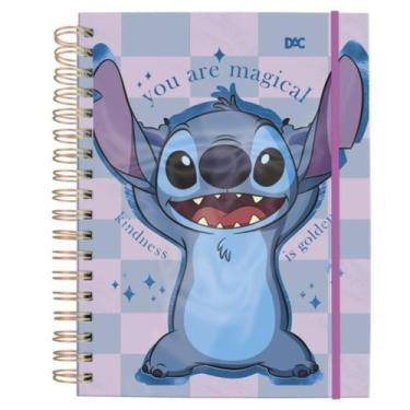 Imagem de Caderno Smart Universitário Disney Stitch Com 80 Folhas Reposicionávei