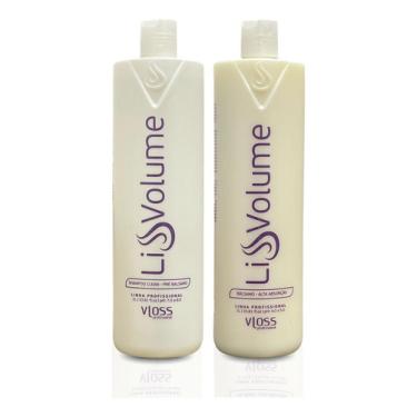 Imagem de Kit Escova Progressiva Vloss Liss Volume Ativo + Shampoo 1l