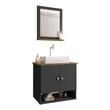 Imagem de Gabinete Arm Banheiro Deli 2 Portas com Cuba Torino Branca - Loja Doce