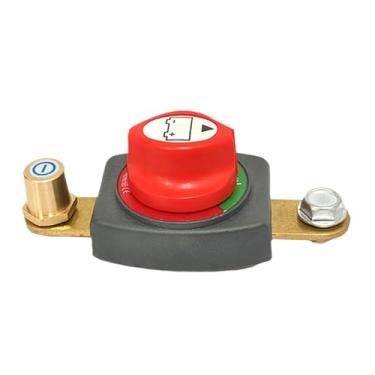 Imagem de Bateria desligada com botão, bateria desligada | Bateria desligada Poste de latão desligado | Bateria de alta corrente para serviço pesado de acessórios automotivos cortada para barcos e veículos