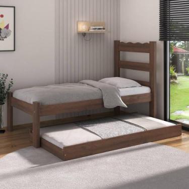 Imagem de Bicama de Madeira Maciça para Colchão 78/88x188cm Multimóveis CR35257,