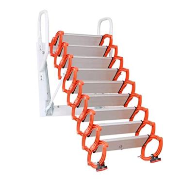 Imagem de Escada de sótão dobrável montada na parede para sótão retrátil para sótão dobrável em casa sótão