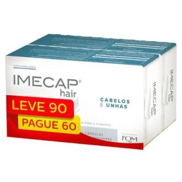 Imagem de Kit Imecap Hair Cabelos e Unhas Leve 90 Pague 60