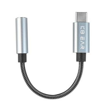 Imagem de Adaptador auxiliar de fone de ouvido KBEAR KW4 USB C para áudio de 3,5 mm, cabo dongle multifuncional 32bit384Khz com chip DAC cx31993 compatível com iPhone 16 15 Pro Max/16 Plus