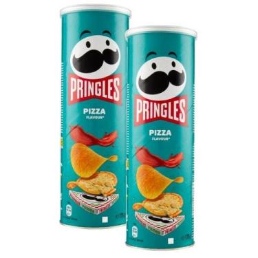 Imagem de kit 2 Batata Pringles Importada Sabor Pizza 175g
