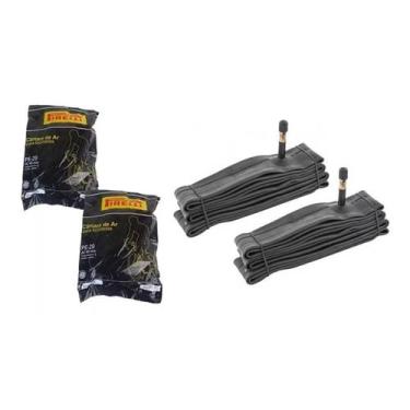 Imagem de Kit 2 Câmaras de Ar Pirelli Aro 29 Bico Grosso Schrader 48mm MTB