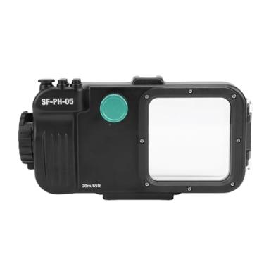 Imagem de Acouto Capa de Mergulho para Telefone Com Suporte para IOS 17 Pro 20m à Prova D'água para Mergulho Subaquático Fotografia Vidro de Alumínio