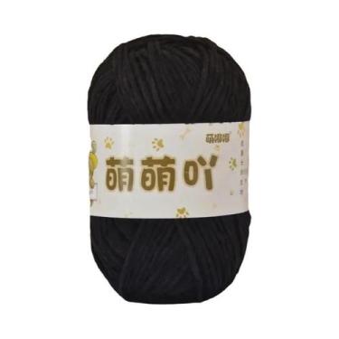 Imagem de Fio De Veludo Chenille 50g Para Tricô Manual, Crochê, Suéter, Cachecol