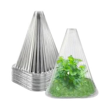 Imagem de Mini Estufa Protetora Para Plantas, Capas Para Mudas De Horta, Colar A
