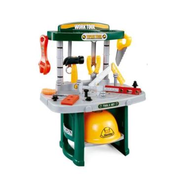 Imagem de Kit Ferramenta Infantil Oficina Mecânica Bancada c/ 54 Peças - Importw