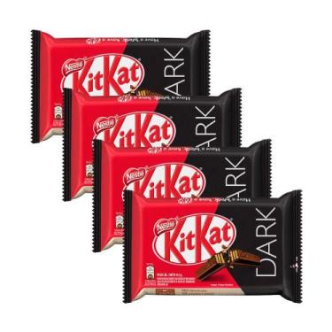 Imagem de Chocolate Nestlé Kit Kat Dark 41,5G  Kit Com Quatro Unidades