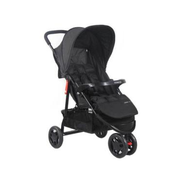Imagem de Carrinho de Bebê Cosco Kids Toffy 3 Rodas 0 a 15kg, Preto