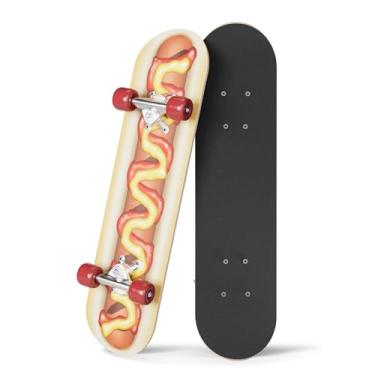 Imagem de Skate infantil para iniciantes da Rude Boyz – Mini placa cruzadora de madeira com gráficos legais para meninos e meninas de 5 a 14 anos – deck de 61 cm, caminhões de alumínio, rodas de 54 mm, leve –
