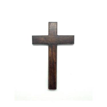 Imagem de Crucifixo Cruz Rústica de Porta 12 cm - Gil e Jo