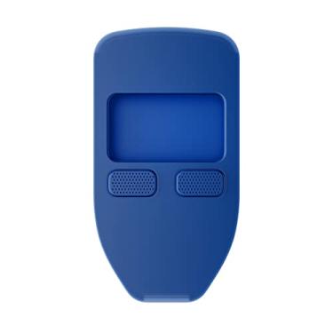 Imagem de CVER - Capa protetora de silicone para Trezor Model One, com recorte micro USB (azul cobalto)