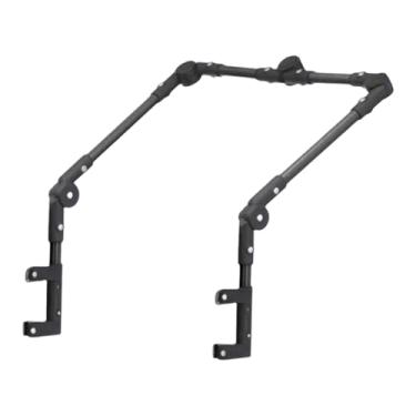 Imagem de Bothyi Carrinho de acampamento ao ar livre com alça dobrável, carrinho de praia dobrável, acessórios ajustáveis, peça de reposição removível, Preto