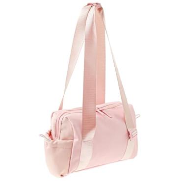 Imagem de DJAPWPX Bolsa feminina de ginástica de couro sintético à prova d'água com alça ajustável de grande capacidade com compartimento seco e molhado para atividades ao ar livre, Rosa, 1, Bolsa de ginástica