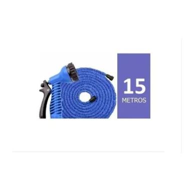 Imagem de Mangueira retrátil expansível de 15 m com tubo telescópico pulverizado