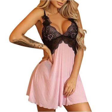 Imagem de Mulheres Sexy Lingerie Sling Suspender Saia Sexy Lace Splicing Net Yar