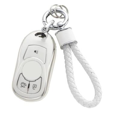 Imagem de YO&YOYE Capa para chaveiro Buic com chaveiro, capa de proteção de TPU macio para Enclave Envision