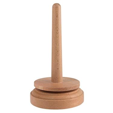 Imagem de Wooden Spinning Yarn and Thread Holder