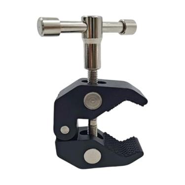 Imagem de Braçadeira de câmera | Suporte de rotação de 360 graus, com suporte de câmera de ação ajustável de 1/4 e 3/8 de rosca | para telefone de bicicleta, guiador, transmissão ao , gravação de filmagem