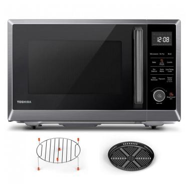 Imagem de Forno Micro-ondas de Bancada TOSHIBA Combo 8 em 1 com Convecção, Grill, Modo de Remoção de Odor, Prateleira Giratória