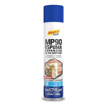 Imagem de Espuma Expansiva Mundial Prime 430ml 280g – Vedação Forte e Expansão Rápida