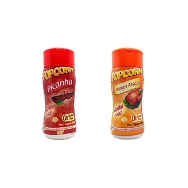 Imagem de Temperos P/ Pipoca Popcorn Cx 12 Frascos. 6 Picanha - 6 Frango Assado