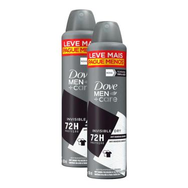 Imagem de Kit 2 Desodorante Dove Men+Care Invisible Dry Aerossol Antitranspirante 250ml