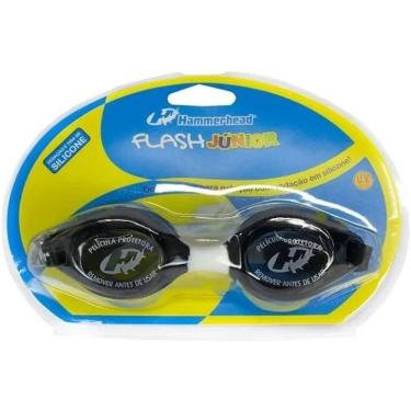 Imagem de Oculos Nataçao Hammerhead Infantil Silicone Proteçao Solar FLASH JR