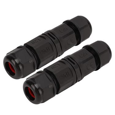 Imagem de Conector de caixa de junção, estrutura anti-solta Conector de fio à prova d'água caixa de plástico seguro confiável 2 peças para farol L20-5