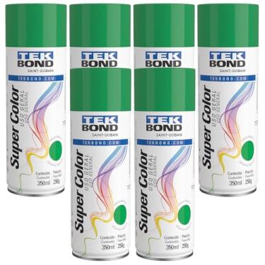 Imagem de it 6 Unidades Tinta Tekbond Spray Uso Geral 350ml Verde