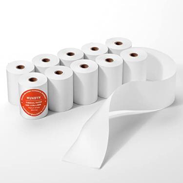Imagem de Papel térmico MUNBYN para Recibos de 57 mm x 2,5 m (10 Bobinas) Compatível com a Maioria dos Terminais de Cartão de Crédito, Verifone VX510 VX570 FD50 T4220, Sem BPA