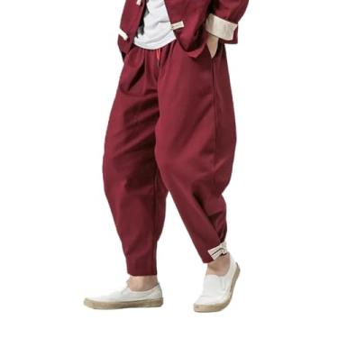 Imagem de Casaco Tradicional Retrô Homem Autmn Manga Longa Tang Suit Mandarim Colarinho Fivela Jaqueta Oriental Algodão Kung Fu Camisa