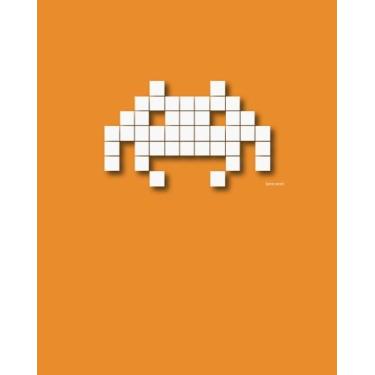 Imagem de Pew Pew: Caderno de composição sem pauta - Laranja