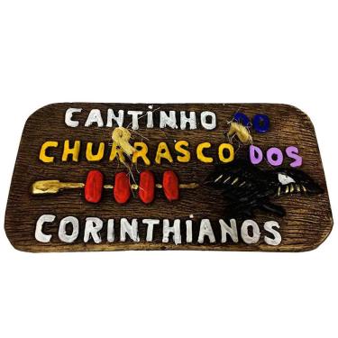 Imagem de Placa De Churrasco - Cantinho Do Churrasco Dos Corinthianos