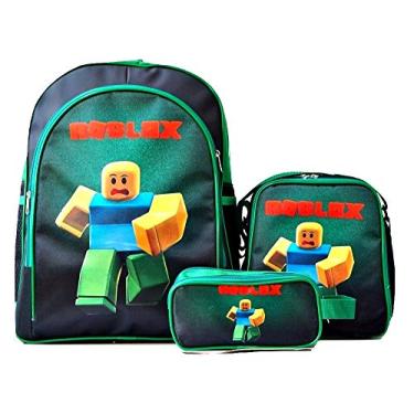 Imagem de Mochila Roblox Noob Costas Lancheira Estojo Kit Nub - Bolsa de Almoço - Import