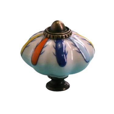 Imagem de Puxadores de cerâmica feitos à mão para móveis, cozinha, quarto, gaveta, armário, puxador, uma peça com parafuso, a007