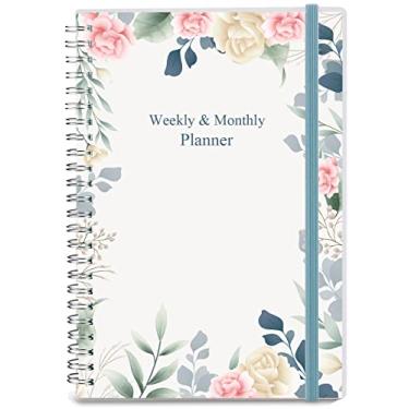 Imagem de Nokingo Agenda sem data para 2024 ou qualquer ano – Caderno organizador semanal e mensal e diário para rastrear objetivos, 15 x 21 cm, perfeito para organizar sua vida diária, agenda mensal semanal