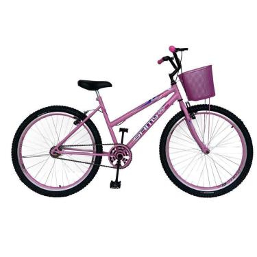 Imagem de Bicicleta Aro 26 Feminina Urbana Passeio e Lazer Roda  Alumínio Aero Com Cestinha-Feminino